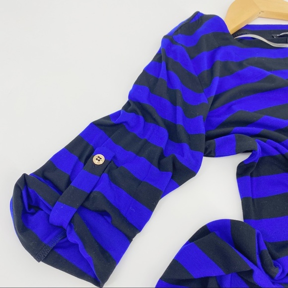 Cable & Gauge Black and Blue Stripe New Soft Top - Picture 5 of 9